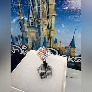 Disney Parks Pixar Up House with Balloons Pendant Necklace